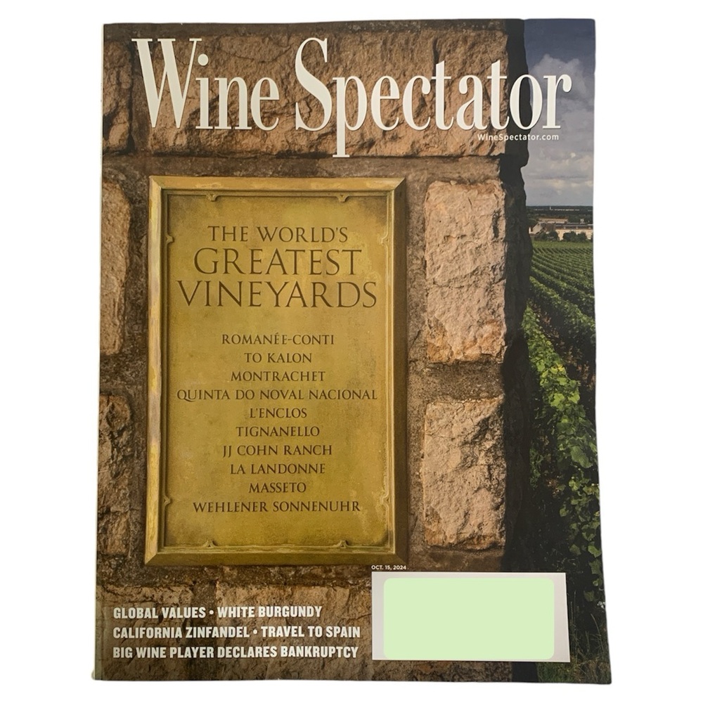Wine Spectator Magazine October 15 2024 The Worlds Greatest Vineyards Spain
